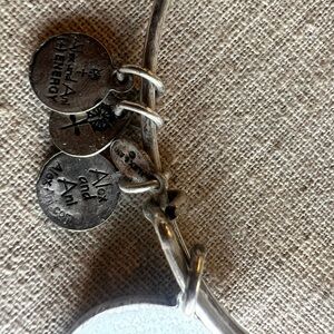 Alex and Ani Silver “X” Charm Bracelet